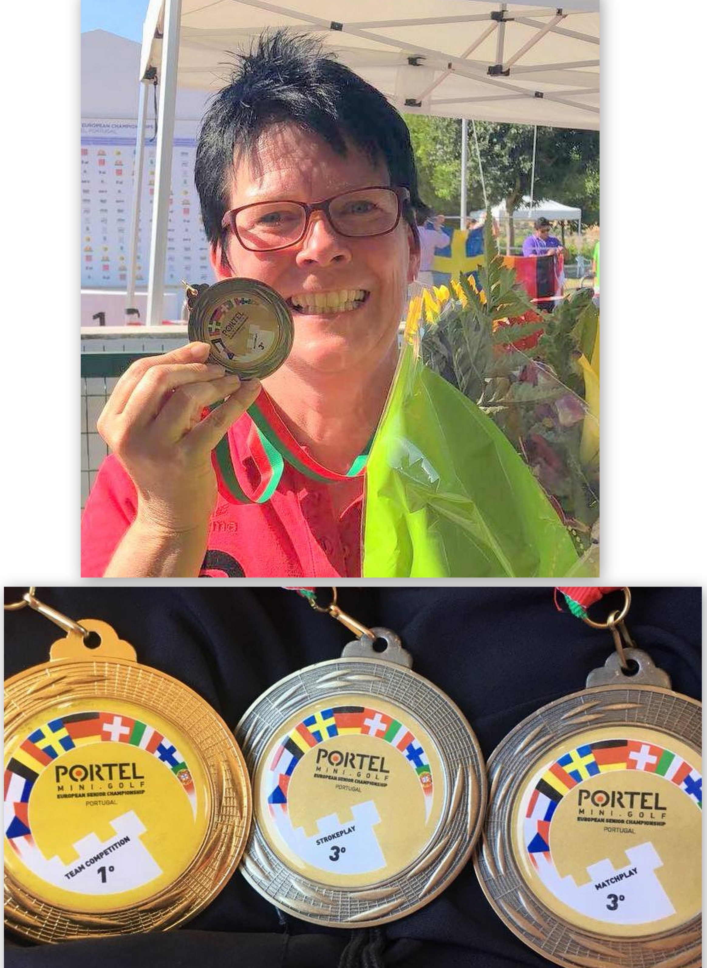 Sandra EM Portel mit 3. Medaille  20188